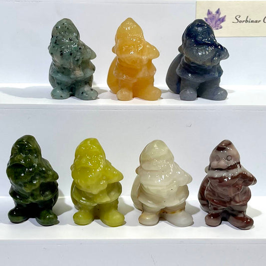 7 Types 1.5' Santa Claus Carving Wholesale Crystal Christmas