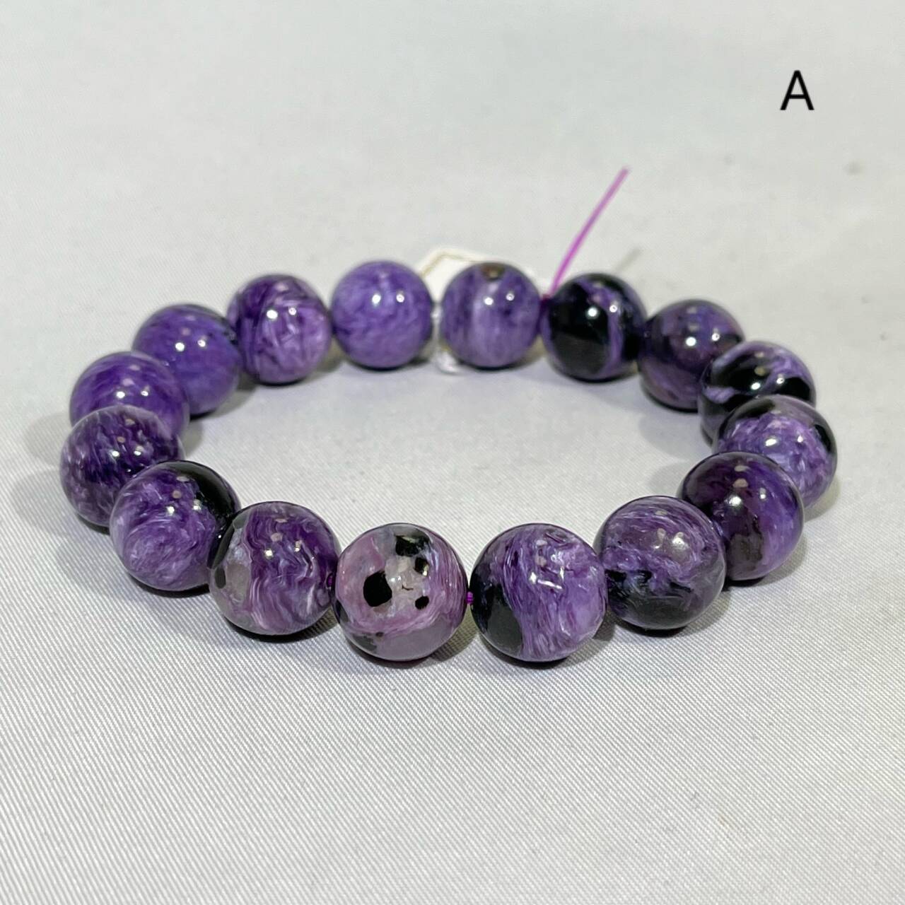 12-13mm Charoite Bracelet High Quality Crytstal