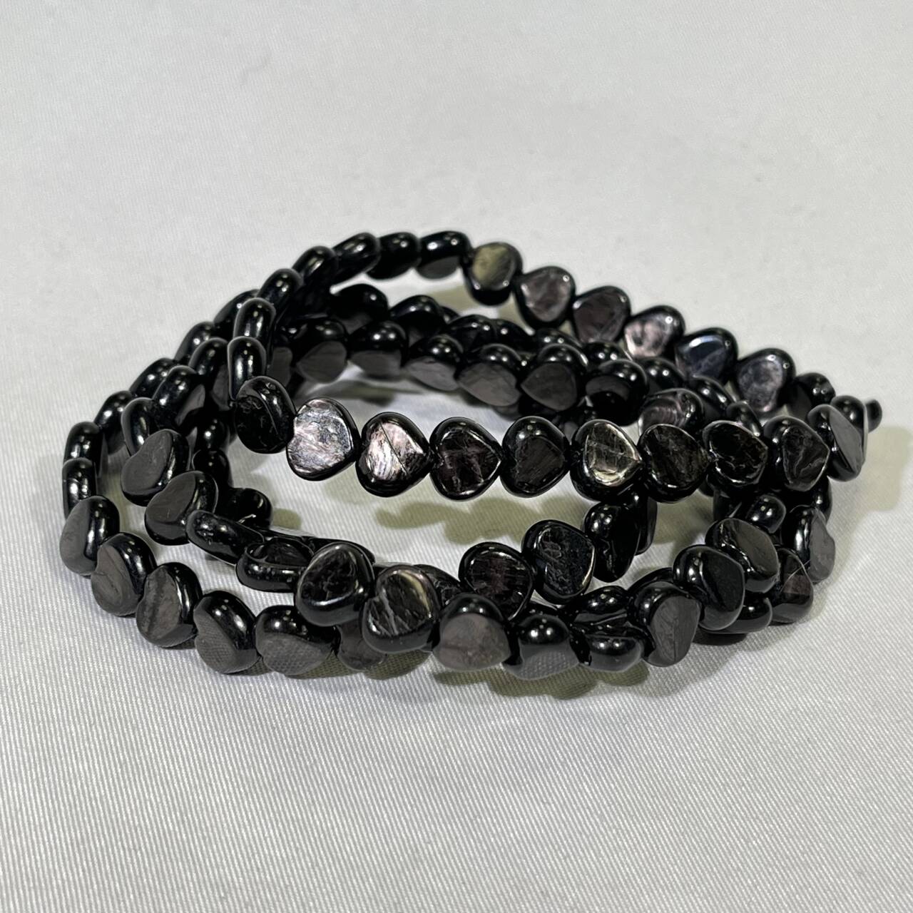 8mm Hypersthene Heart Bracelet