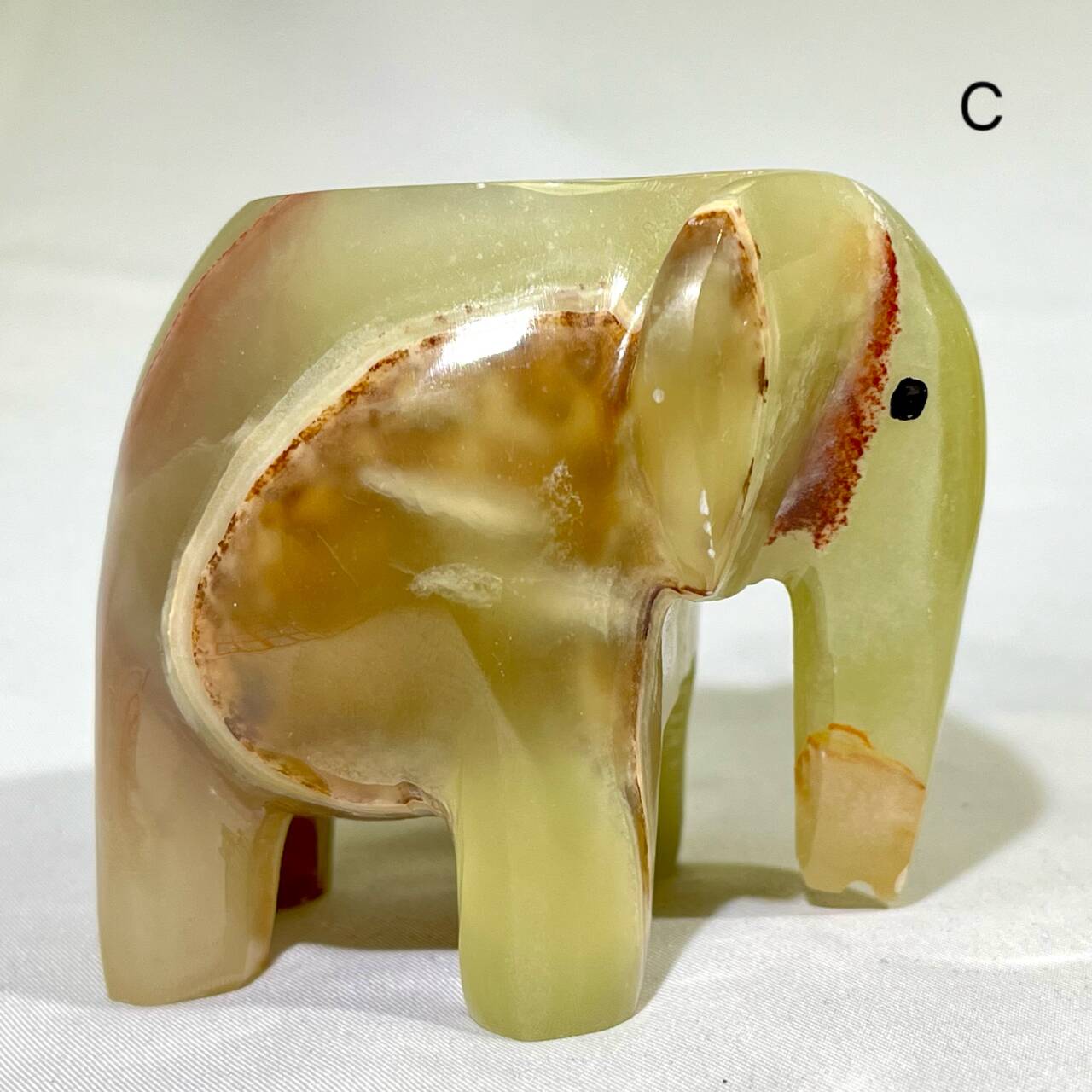 2’ Afghan jade Elephant Carving