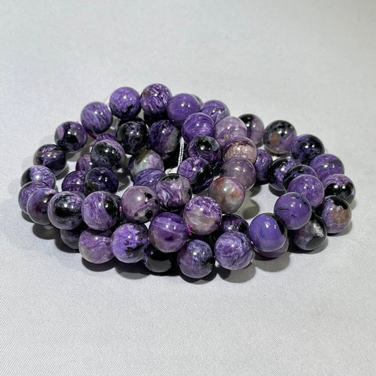 12-13mm Charoite Bracelet High Quality Crytstal