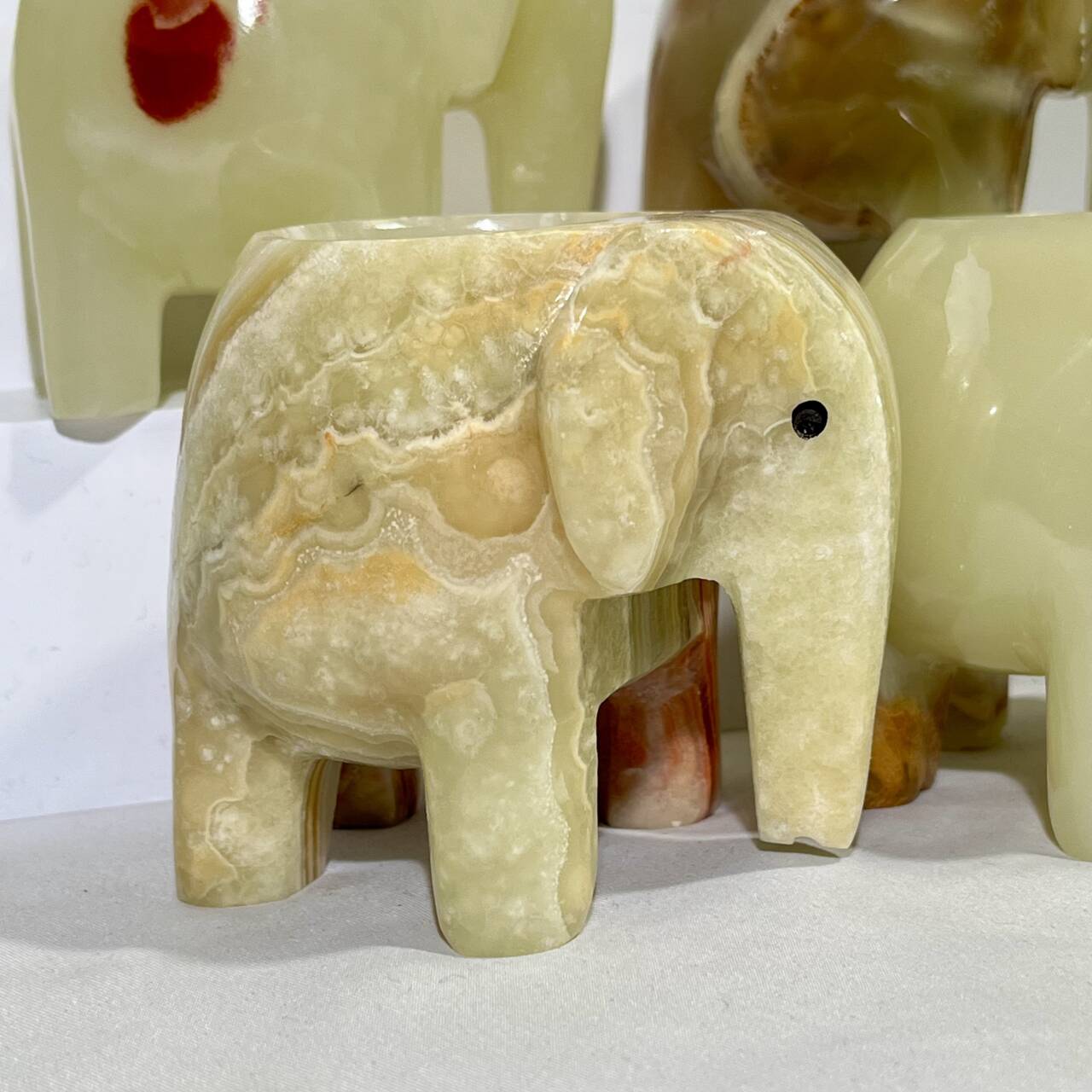 2’ Afghan jade Elephant Carving