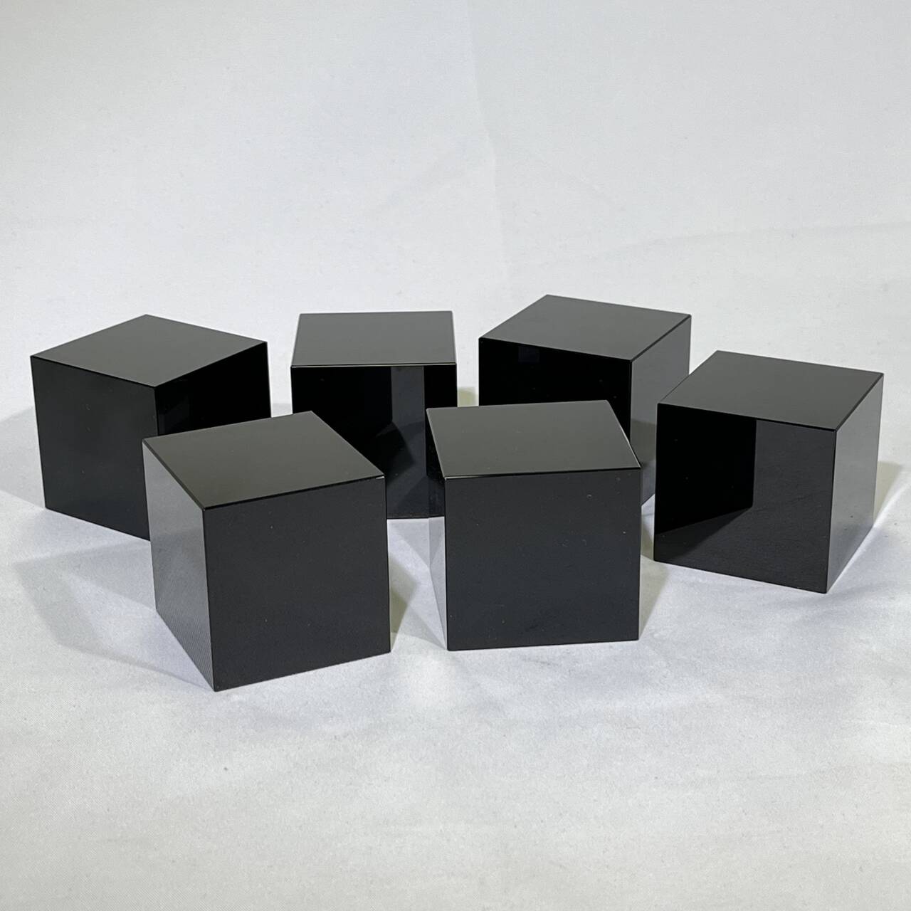 1.37' Black Obsidian Cube