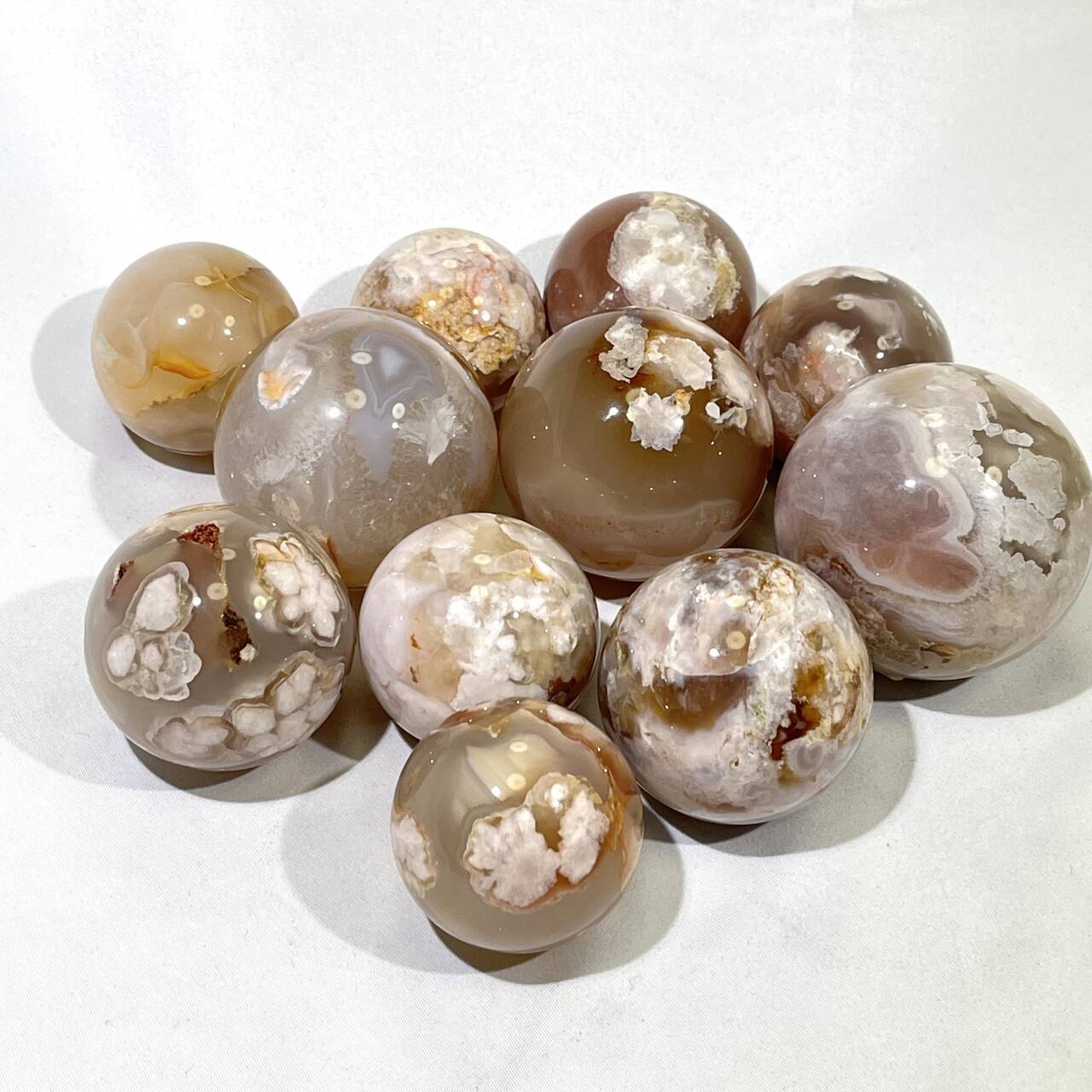 2.5 ' Flower Agate Sphere Sakura Agate Ball