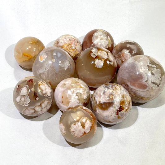 2.5 ' Flower Agate Sphere Sakura Agate Ball