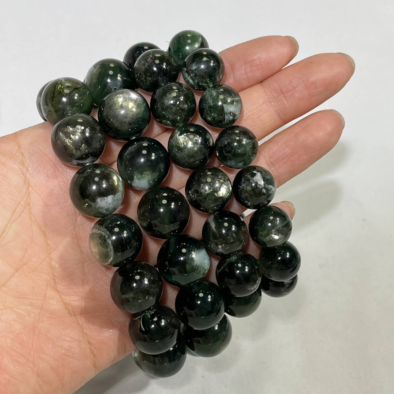 13-16mm Green Mica Bracelet