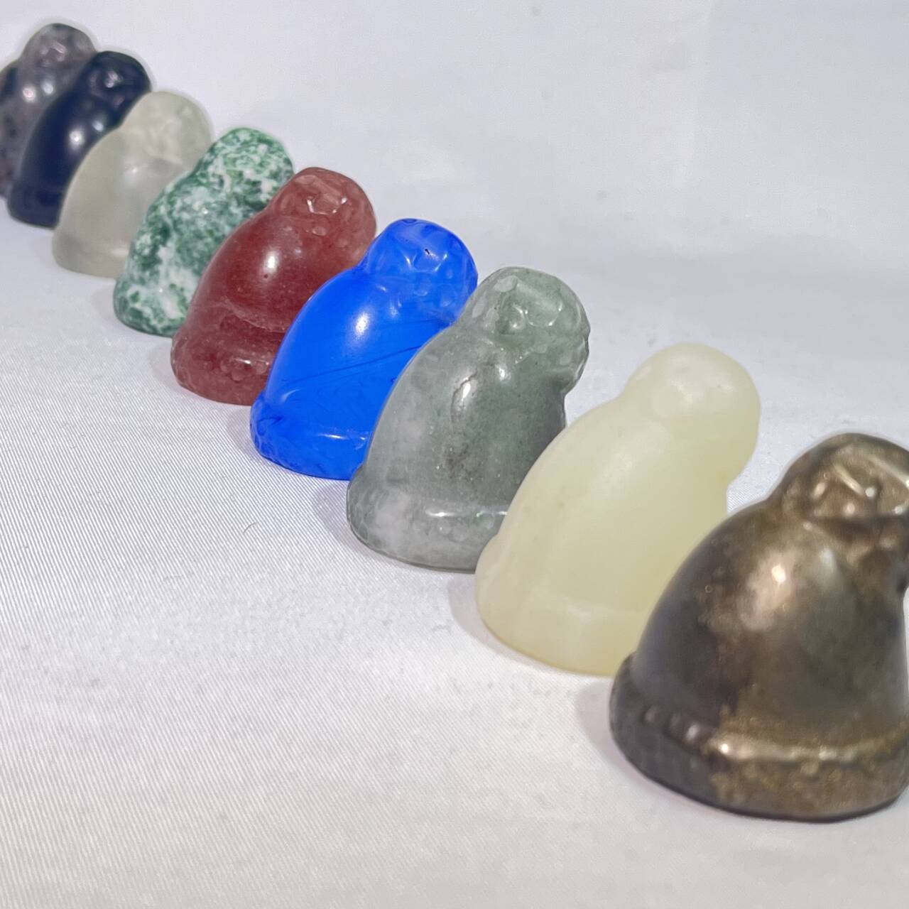 8 Types 1.3' Santa Hat Carving Christmas Wholesale Crystal