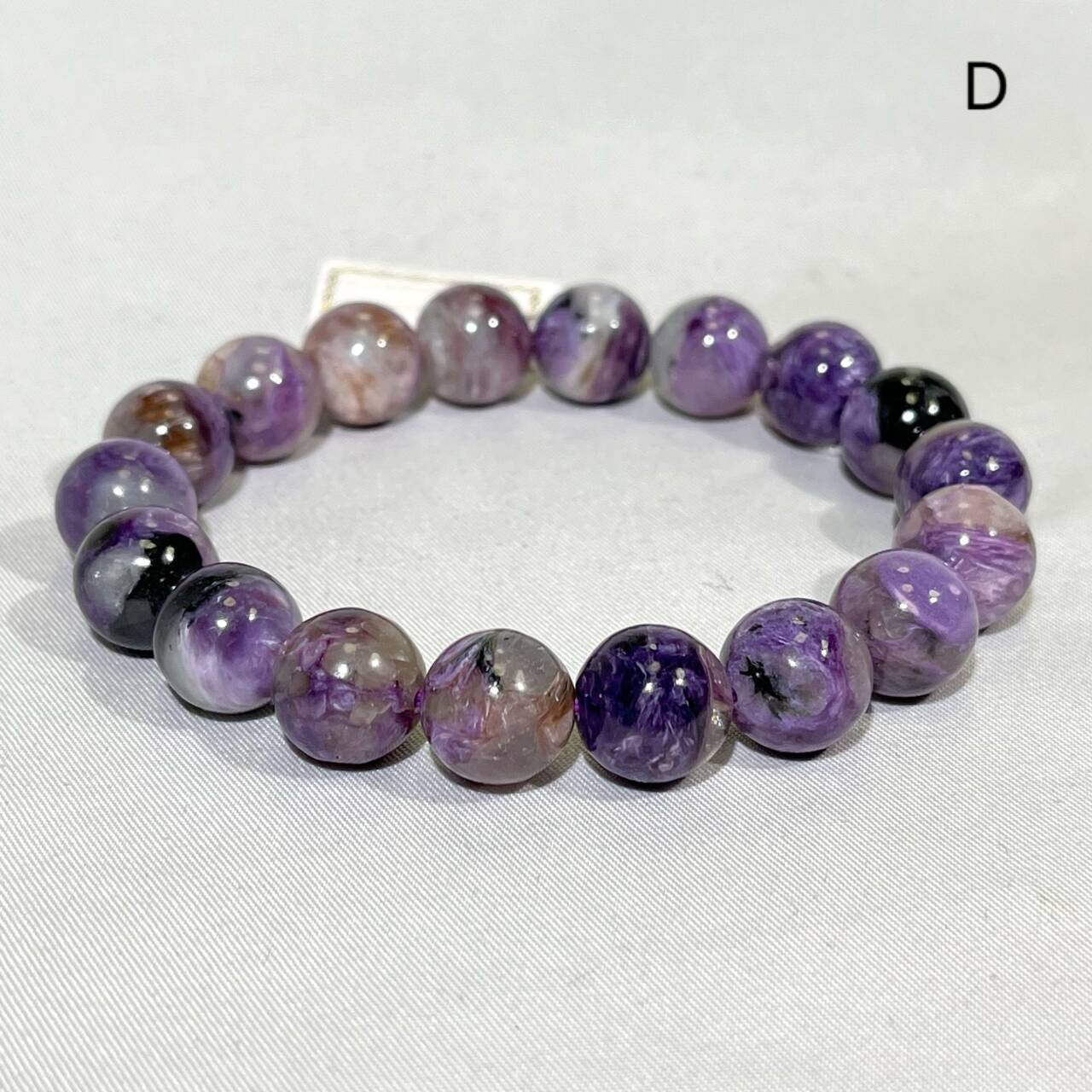 12-13mm Charoite Bracelet High Quality Crytstal
