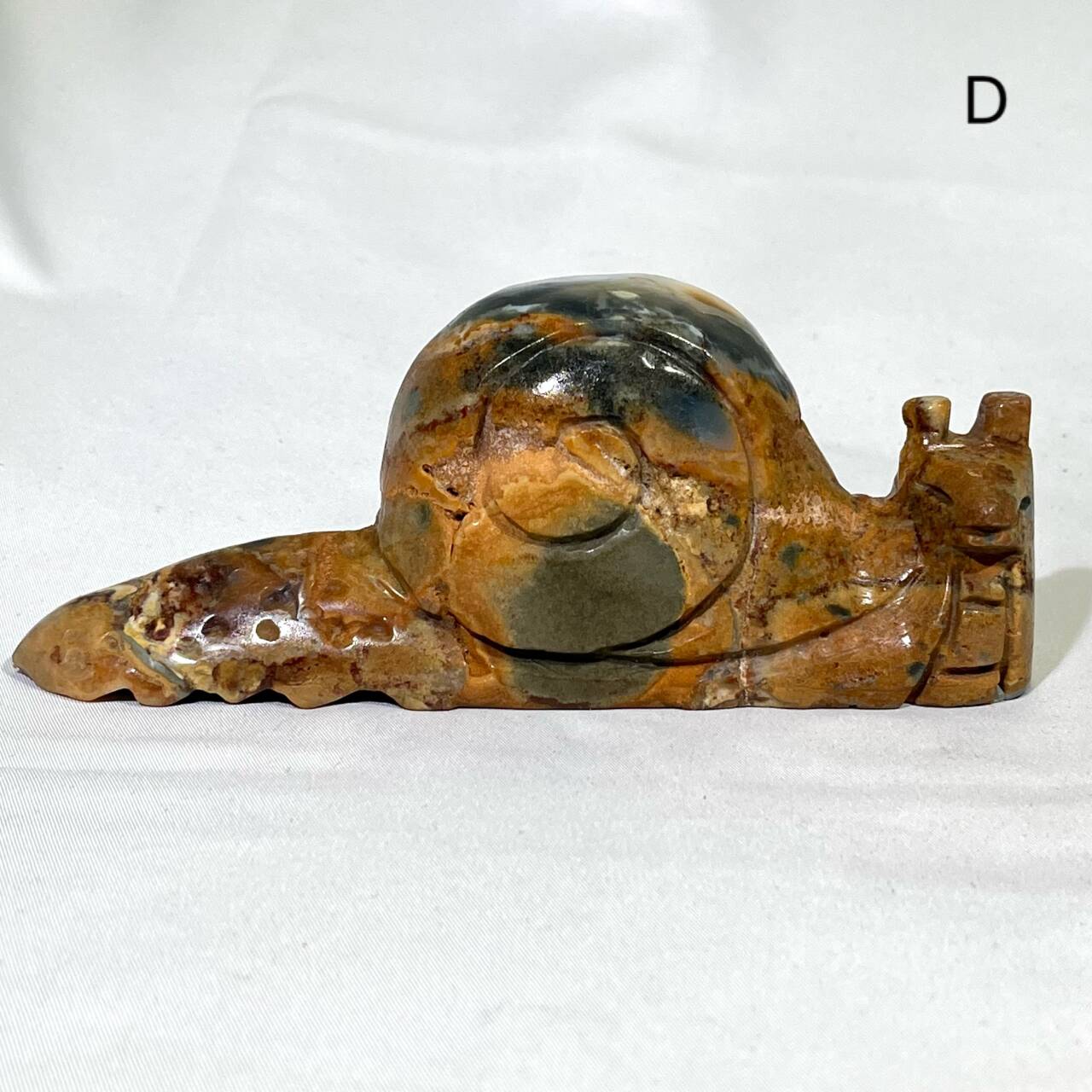 5‘ Ocean Jasper Snail Carving