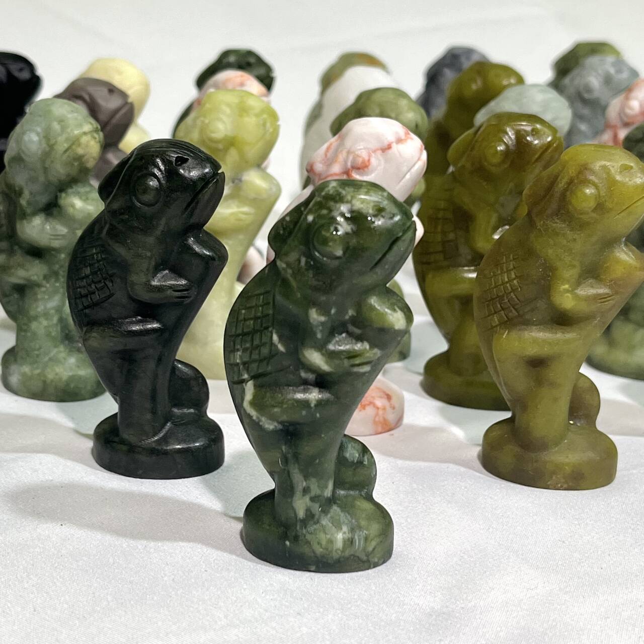 12 Types Lizard Carving,Crystal Wholesale