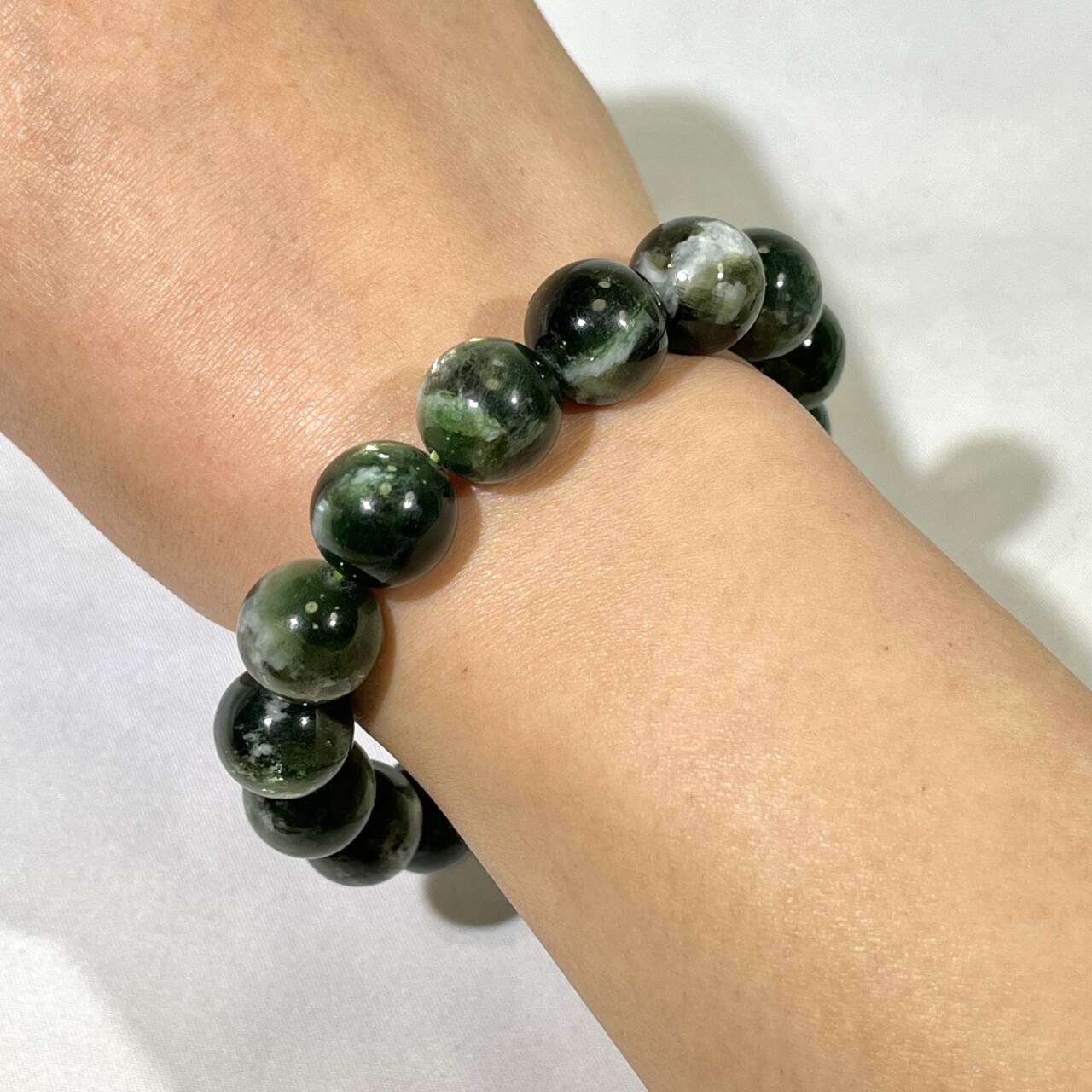 13-16mm Green Mica Bracelet