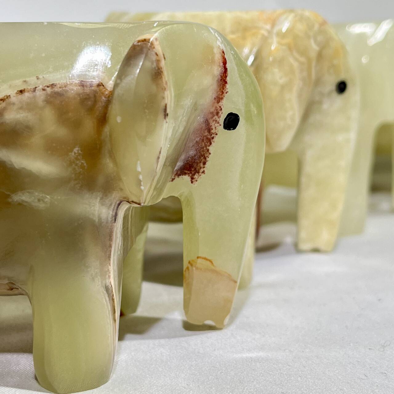 2’ Afghan jade Elephant Carving
