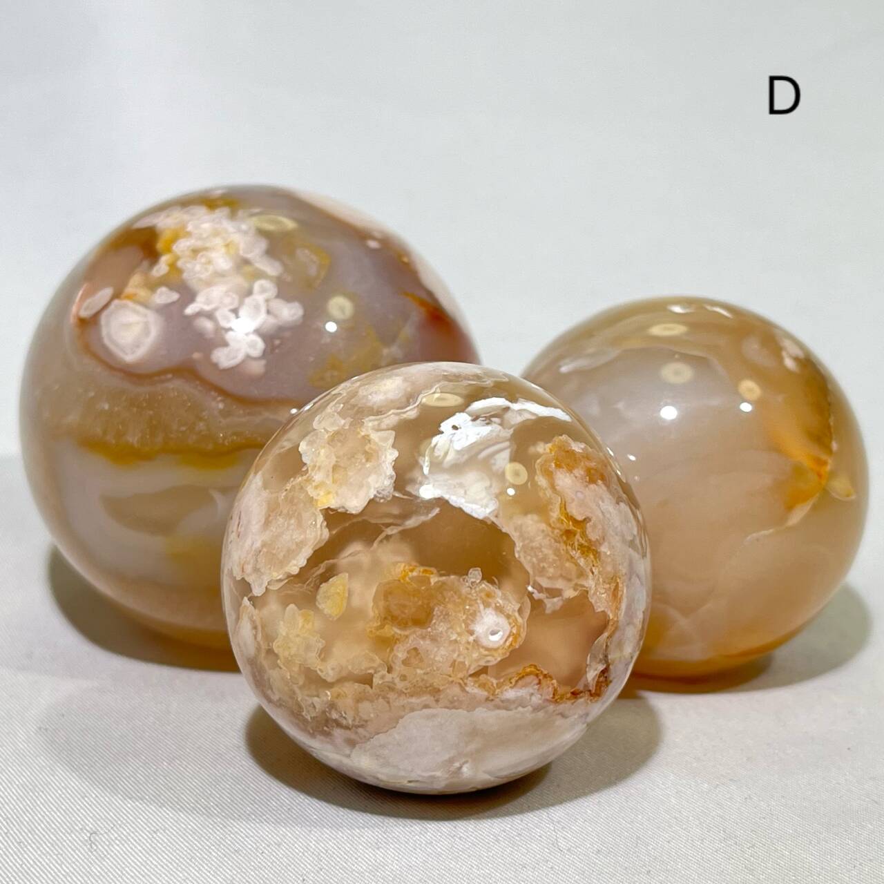2.5 ' Flower Agate Sphere Sakura Agate Ball