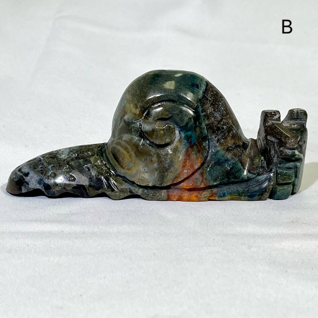 5‘ Ocean Jasper Snail Carving
