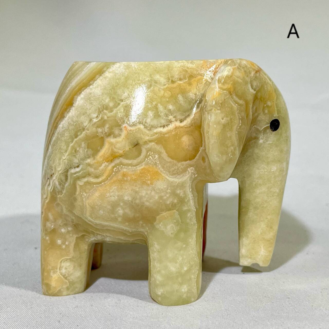 2’ Afghan jade Elephant Carving