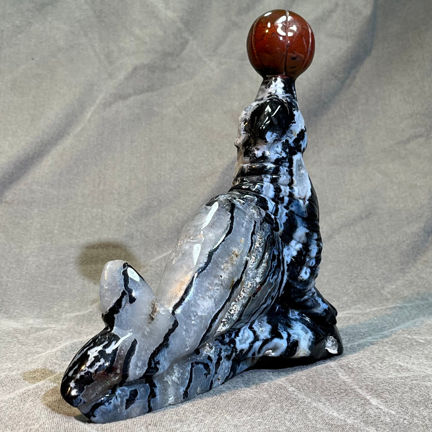 Ocean Jasper Seal Carving