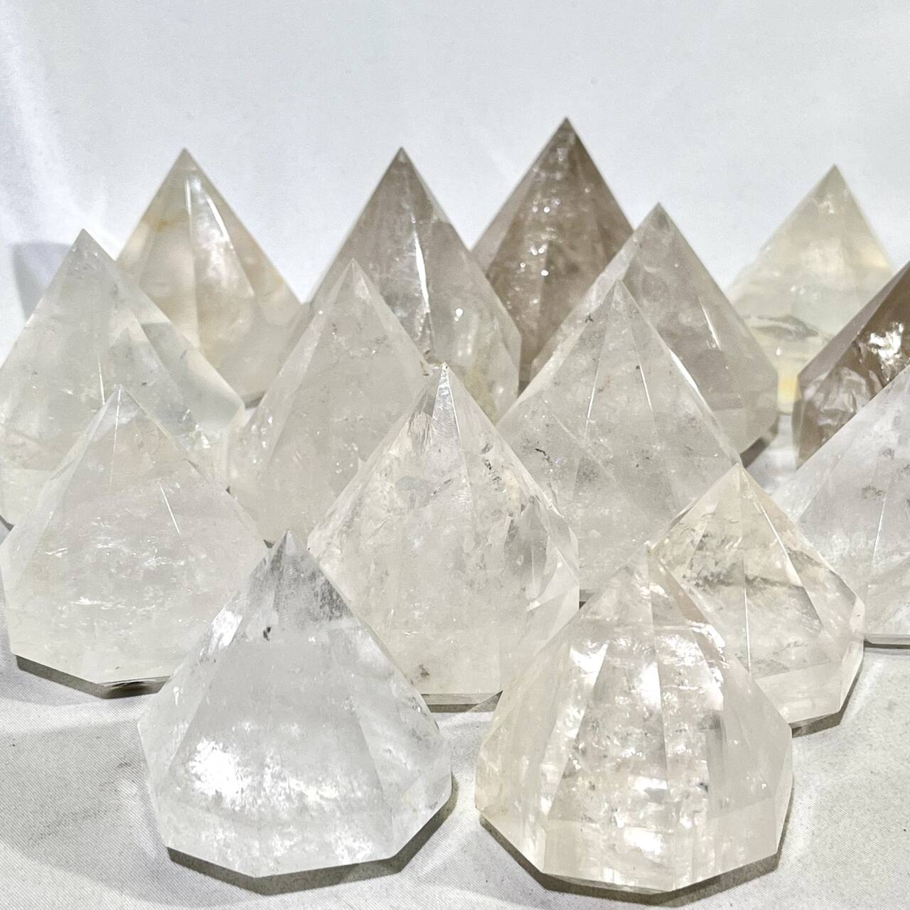 Clear Quartz Diamond Carving