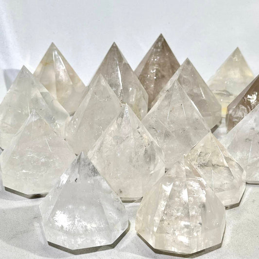 Clear Quartz Diamond Carving