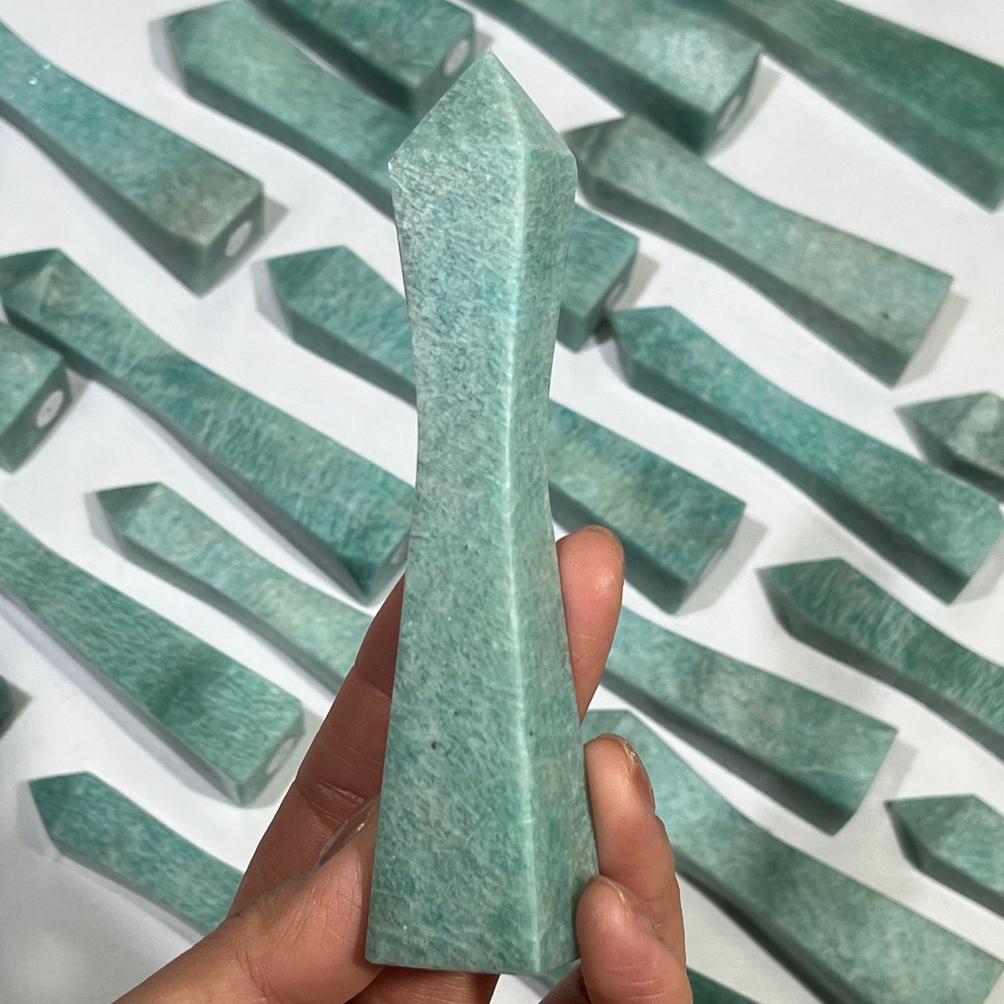 Amazonite Tower Crystal Wholesale Point
