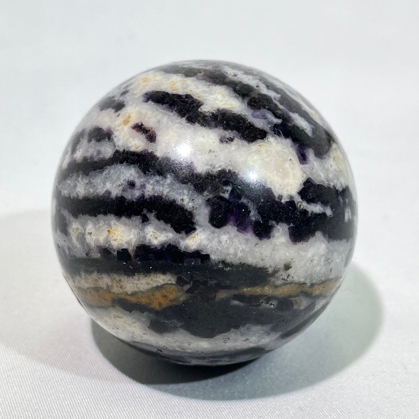 Zebra Fluorite Sphere