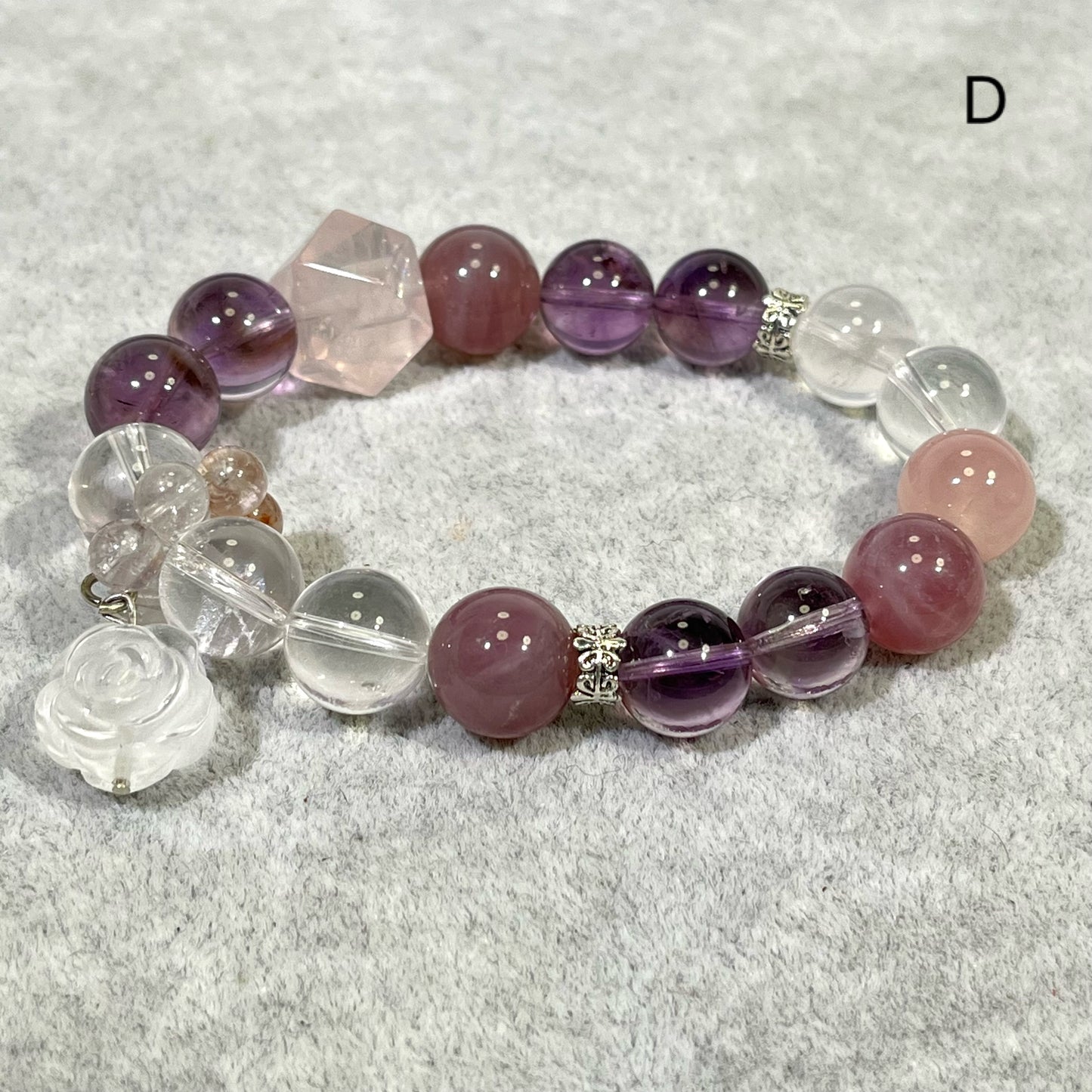 10-12mm Amethyst Design Style Bracelet