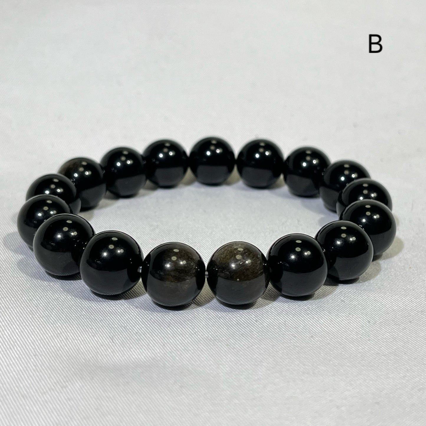 Differnet Size Gold Obsidian and Rainbow Obsidian Bracelet and Neckalce