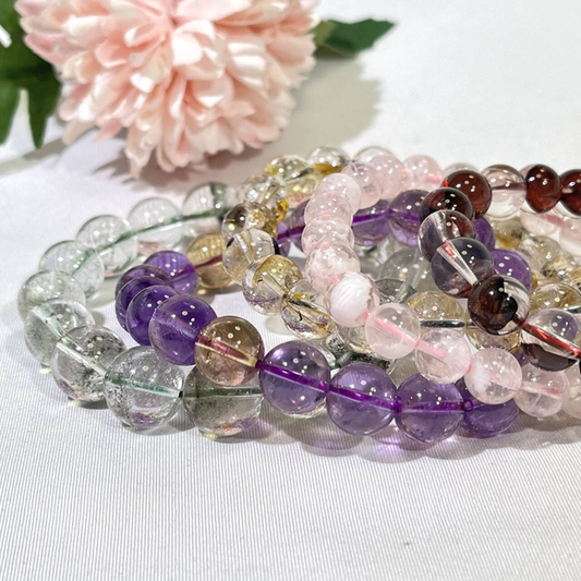 High Quality Bracelet/Bead Garden Quartz,Fire Quartz,Herkimer,Ametrine,Snowflake Garden Quartz