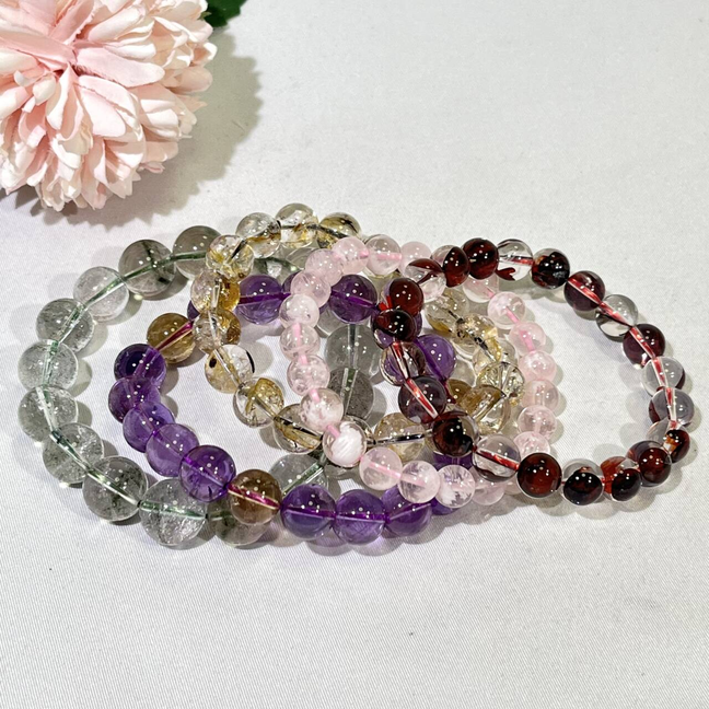 High Quality Bracelet/Bead Garden Quartz,Fire Quartz,Herkimer,Ametrine,Snowflake Garden Quartz