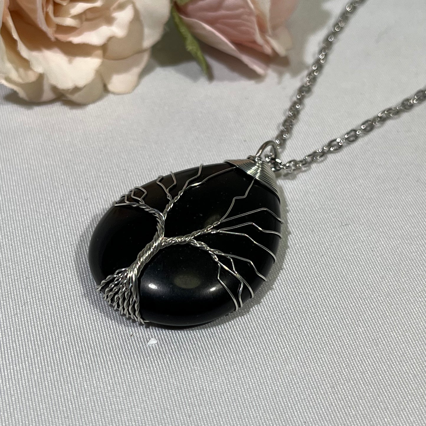 9 Types 1.9' Tear Drop Tree Of Life Necklace