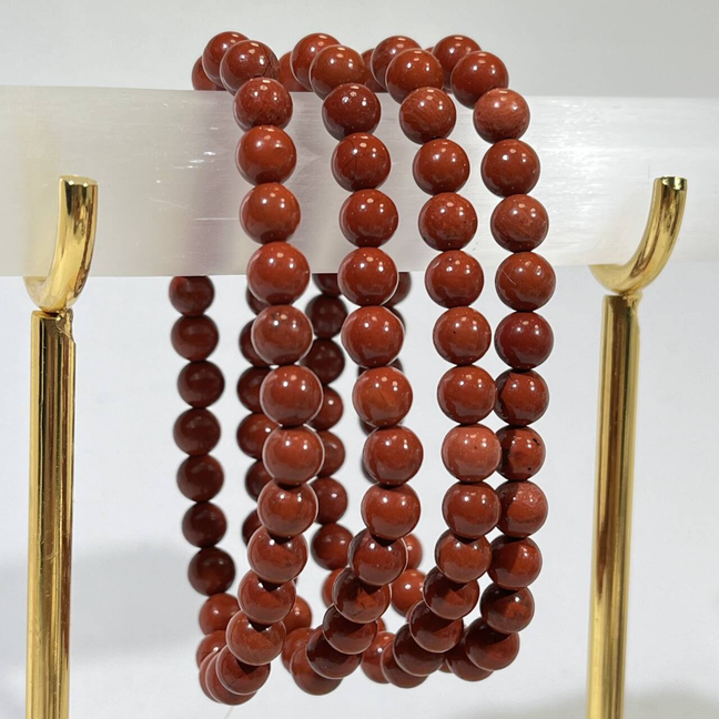 6.5mm Red Jasper Bracelet Wholesale