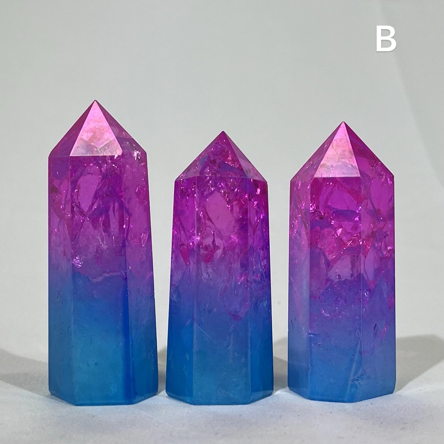Aura Clear Quartz Points