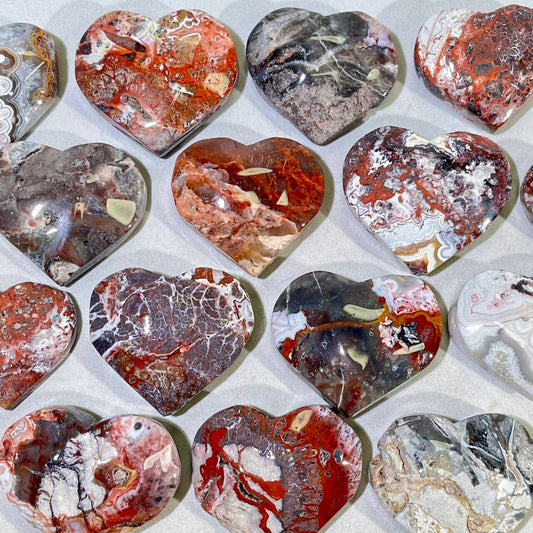 Mexico Crazy Agate Heart