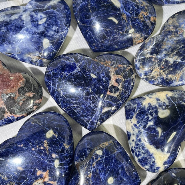 Sodalite Heart Wholesale Crystals