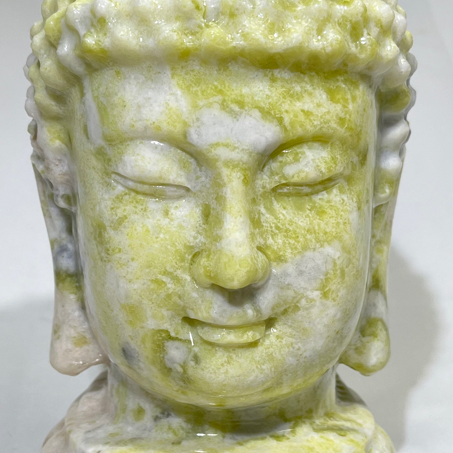 8’ Jade Buddha Head Carving