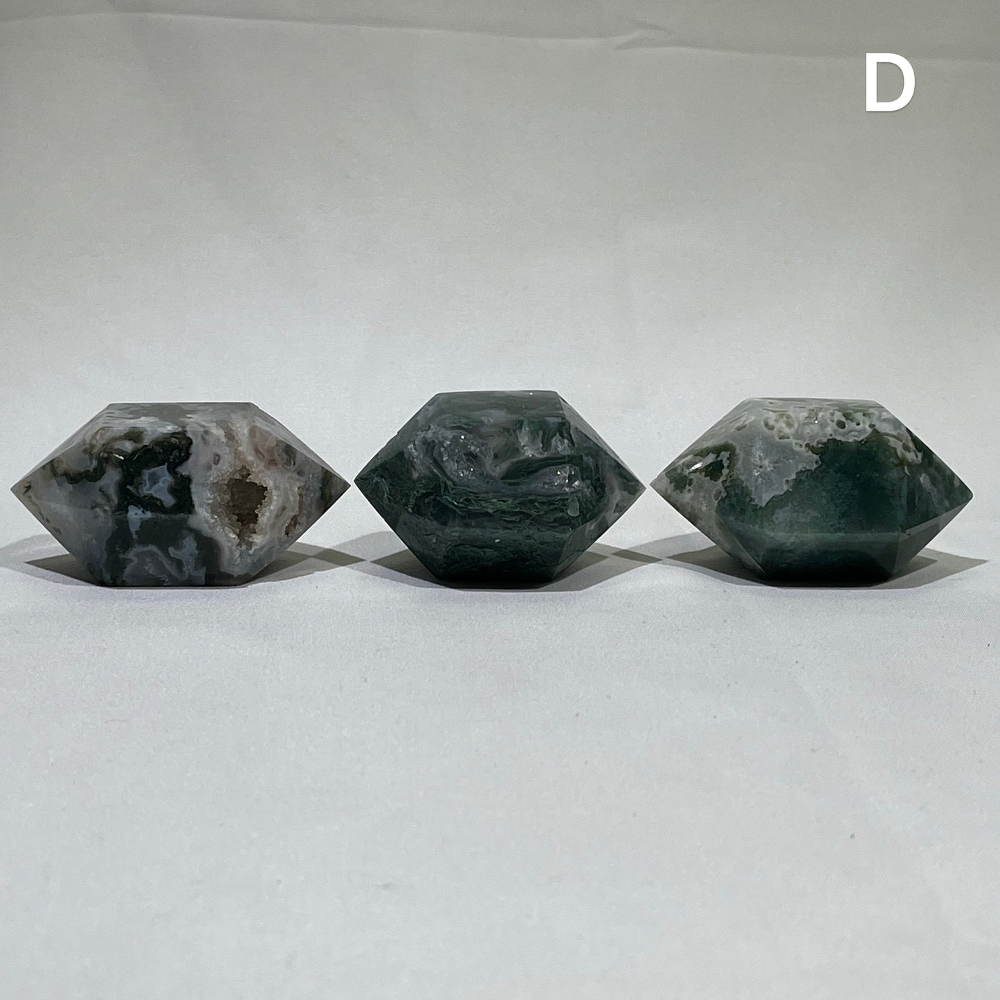Moss Agate Double Point Crystal Wholesale