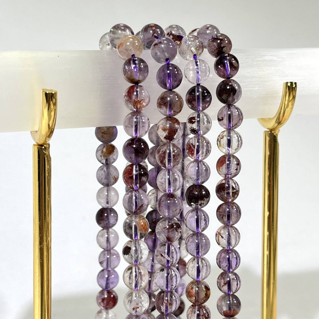 7.2mm Purple Phantom Necklace,Bracelet,Bead