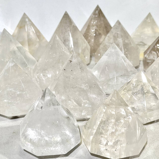 Clear Quartz Diamond Carving