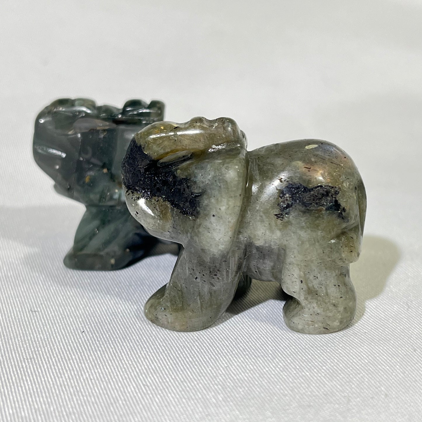8 Types 1.5' Elephant Crystal Carving Wholesale