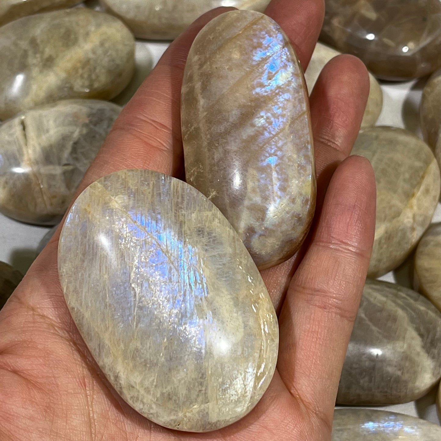 Peach Moonstone Palmstone Wholesale Crystal