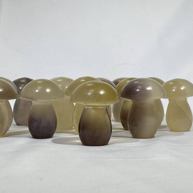 Fluorite Mushroom Carving