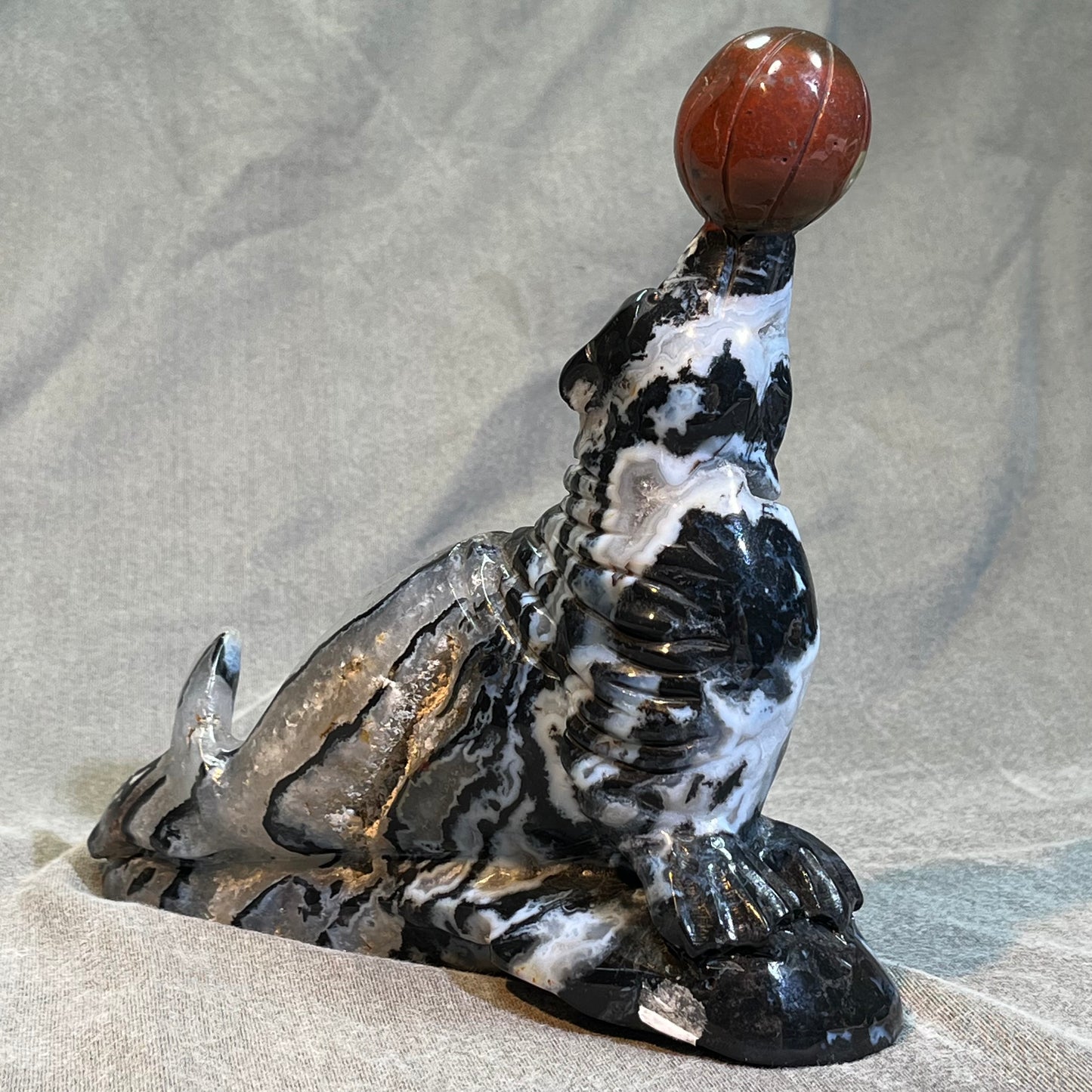 Ocean Jasper Seal Carving