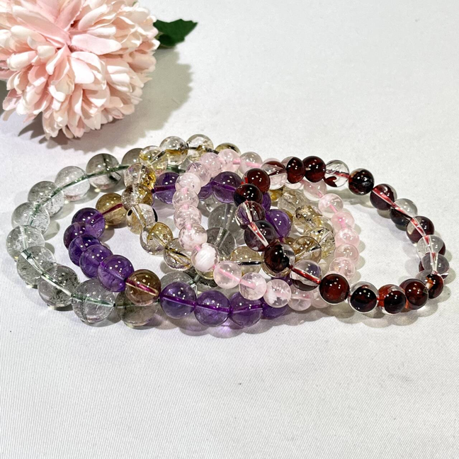 High Quality Bracelet/Bead Garden Quartz,Fire Quartz,Herkimer,Ametrine,Snowflake Garden Quartz