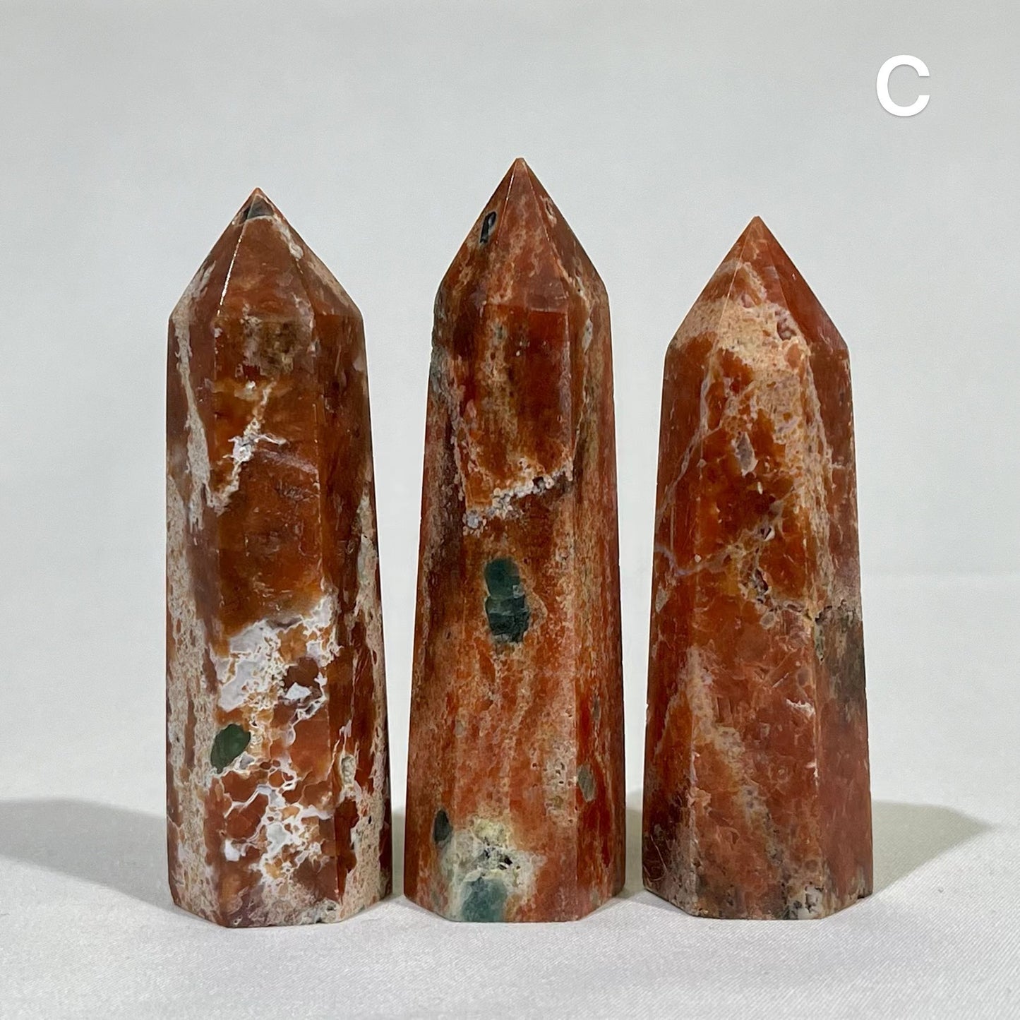 Sunstone with Apatite Tower Wholesale Point