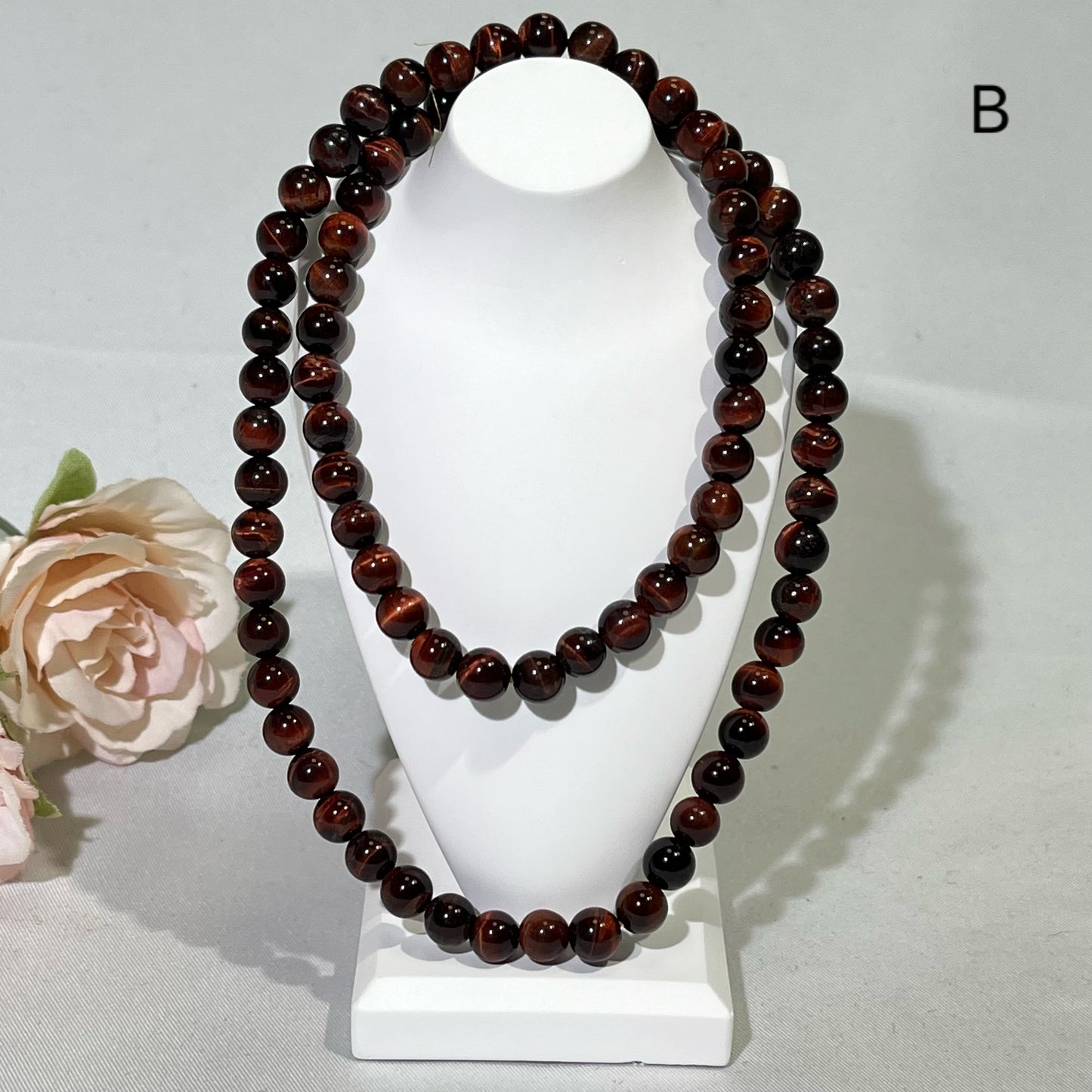 6mm Red Tiger Eye and Yellow Tiger Eye Bracelet/Neckalce/Bead