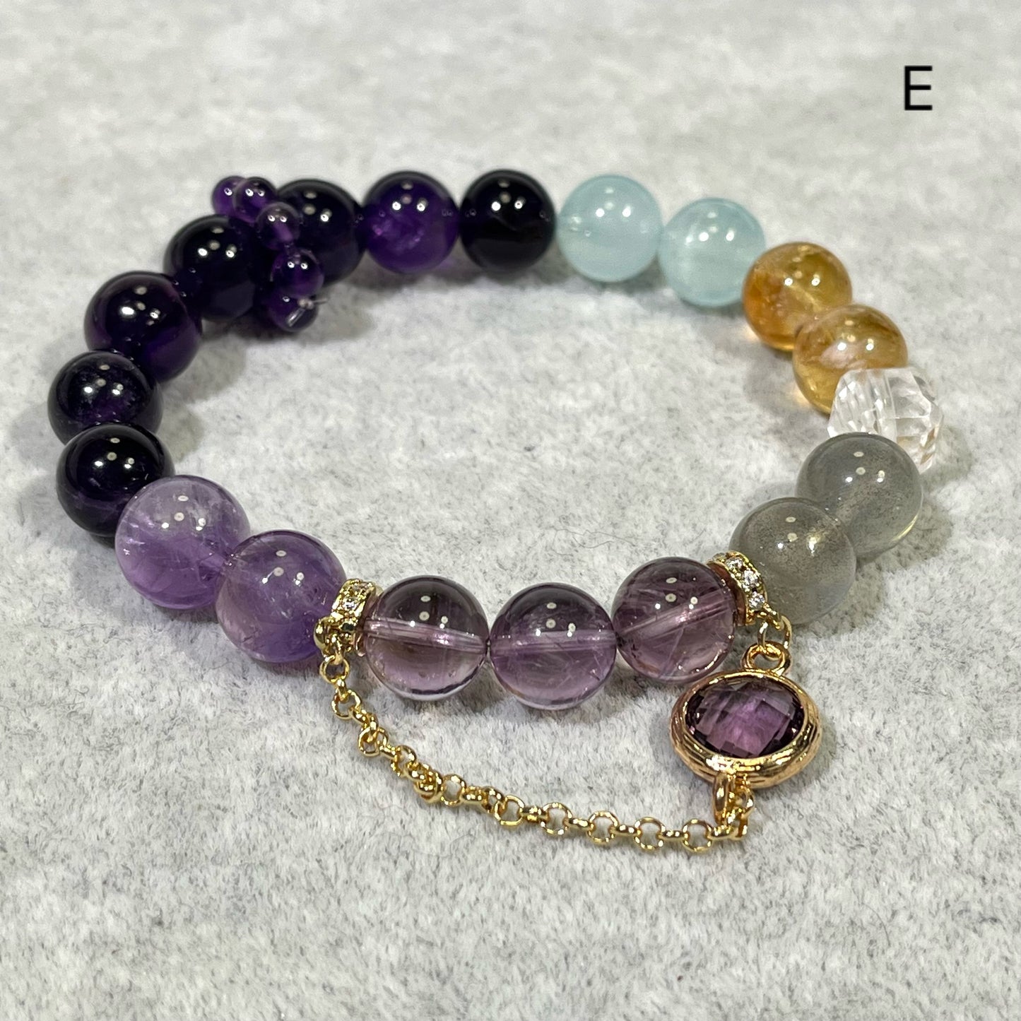 10-12mm Amethyst Design Style Bracelet