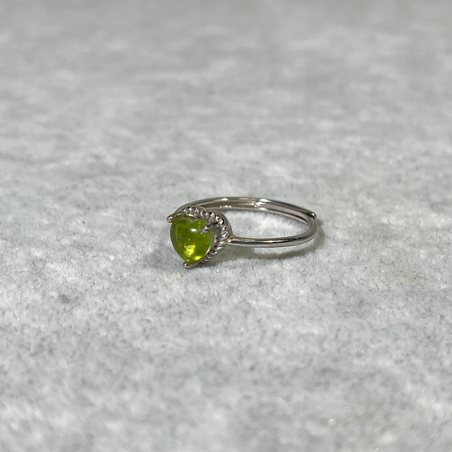 Silver Ring Seraphinite and Garnet and Gold Sun Stone and Peridot and Kunzite