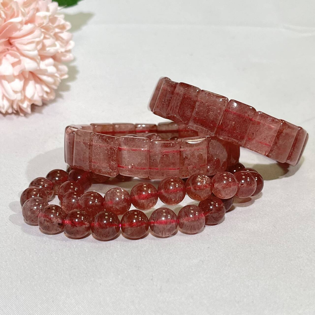 Pink Strawberry Bracelet