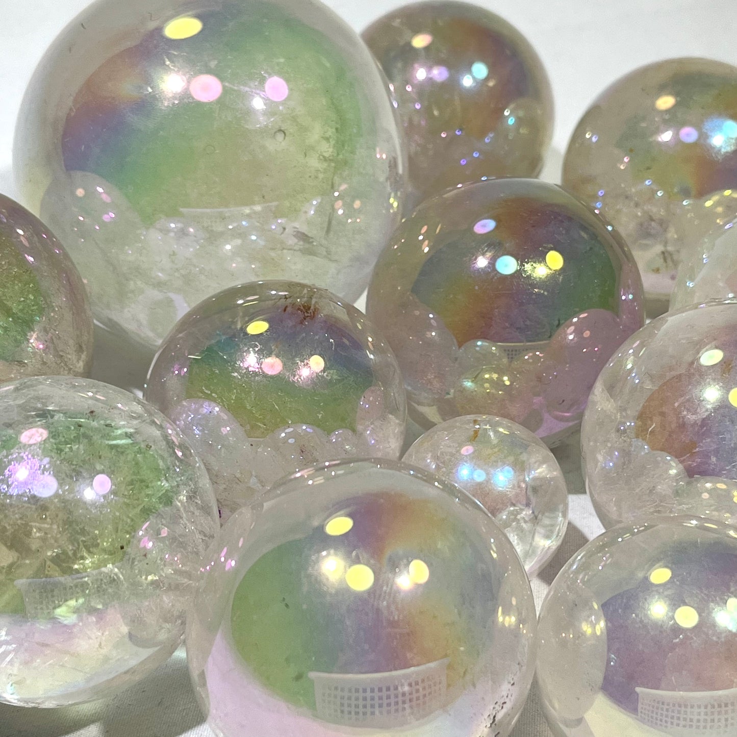 Aura Clear Quartz Sphere Wholesale Sphere