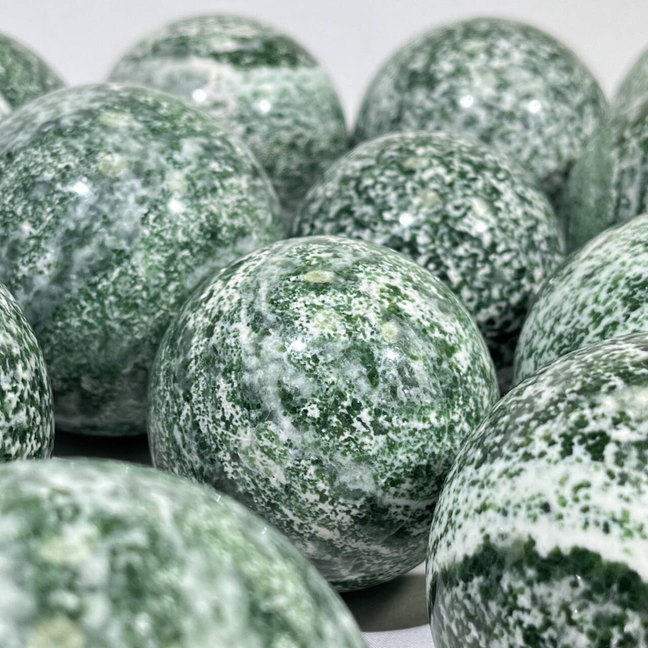 2.7-2.8' Qing Hai Jade Sphere