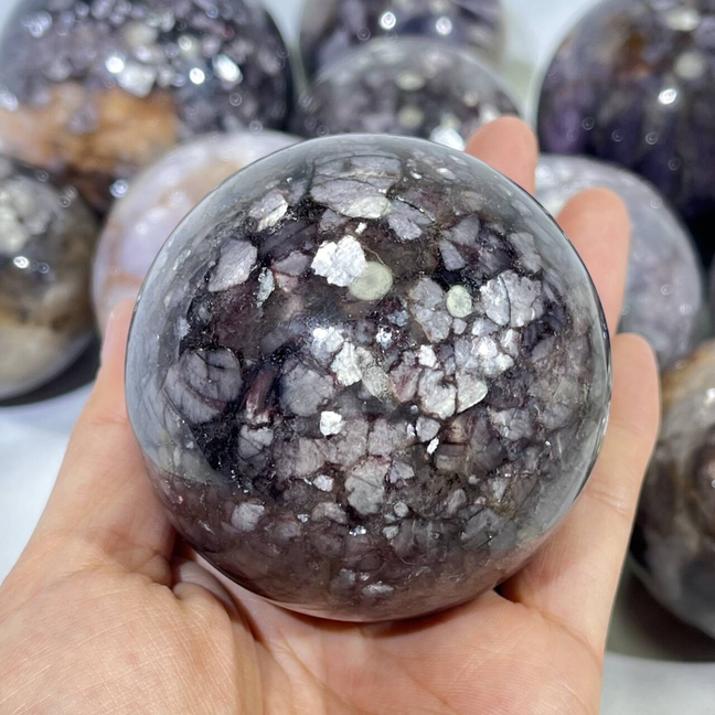 2.6-3.1' Lepidolite Sphere